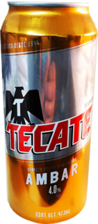CERVEZA TECATE LATON AMBAR 473