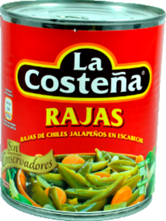 CHILES RAJAS  800GR COSTENA