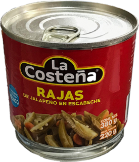 CHILES RAJAS  380GR COSTENA