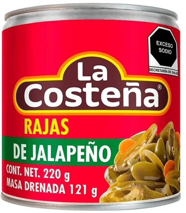 CHILES RAJAS  220GR COSTENA