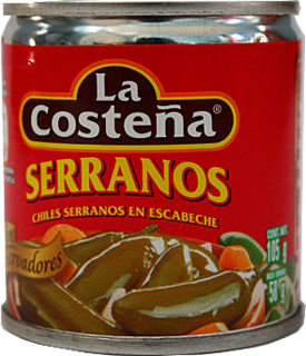 CHILES SERRANOS  105GR COSTENA