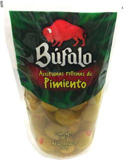 ACEITUNA BUFALO 190GR C/PIMIE