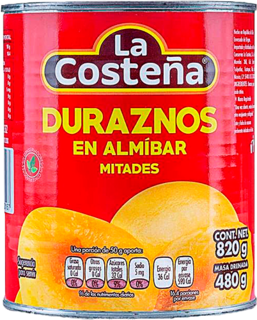 DURAZNOS MITADES COSTENA 820GR