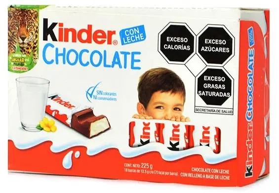 KINDER CHOCOLATE BARRITA CJ 18