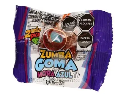 ZUMBA GOMA MORA AZUL 22GR