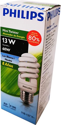 FOCOS AHORRADOR PHILIPS 13W