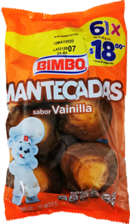 BIMBO MANTECADAS C/6 187GR