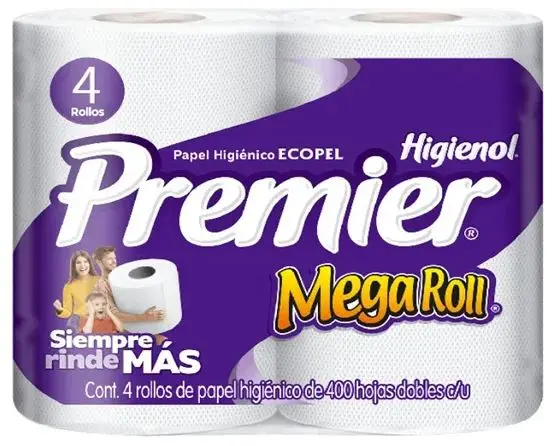 PREMIER ROLLO C/4  400HOJAS