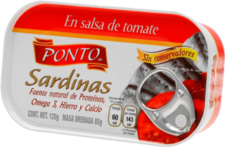 SARDINA PORTO C/SALSA    120GR