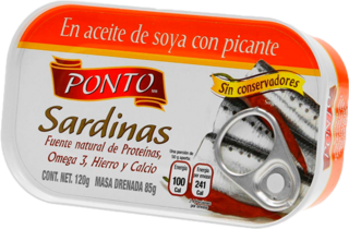 SARDINA PONTO C/CHILE    120GR
