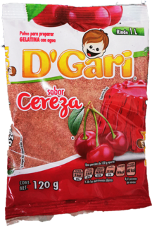 GELA GARI 120GR AGUA CEREZA