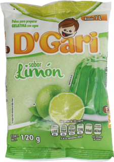 GELA GARI 120GR AGUA LIMON