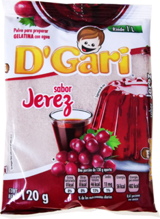 GELA GARI 120GR AGUA JEREZ