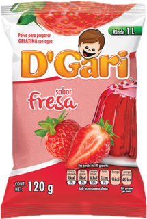 GELA GARI 120GR AGUA FRESA