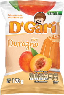 GELA GARI 120GR AGUA DURAZNO