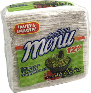 MENU SERVILLETA C/125