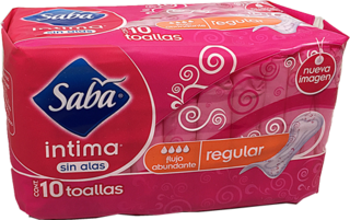 SABA INTIMA REG S/ALAS C/10