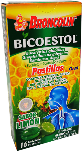 BRONCOLIN BICOESTOL C/16 LIMON