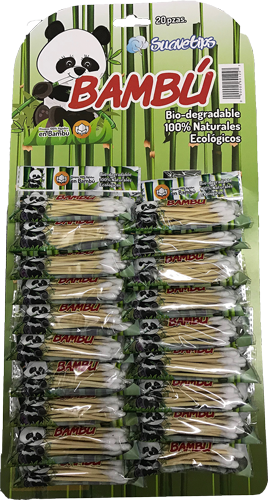COTONETES BAMBU C/20 PAQUTES