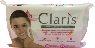 TOALLAS DESMAQUILLTS CLARIS 40