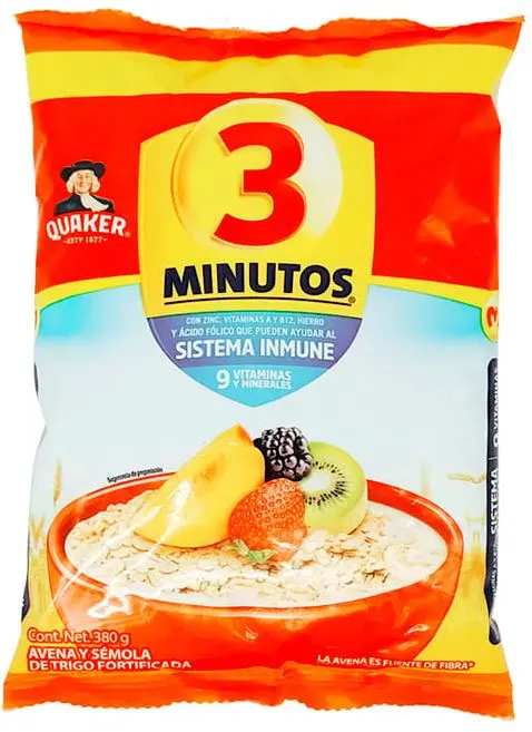 AVENA 3 MIN CEREAL 380GR BOLSA