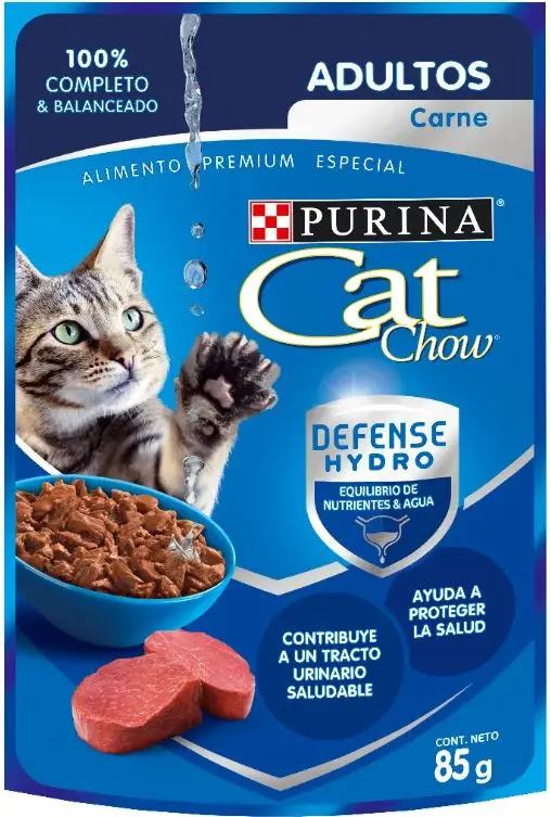 CAT CHOW  85GR ADULTO CARNE