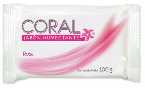 CORAL 100GR JABON ROSA