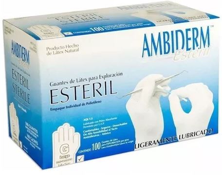 GUANTE AMBIDERM ESTERIL GR 100