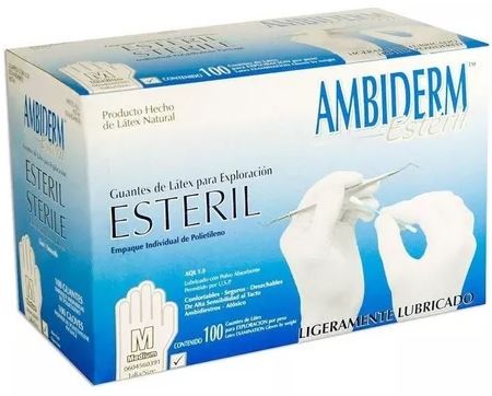 GUANTE AMBIDERM ESTERIL ME 100