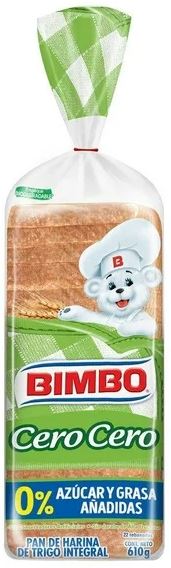BIMBO PAN CERO CERO %   610GR