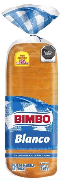 BIMBO PAN BLANCO GRANDE 620GR.