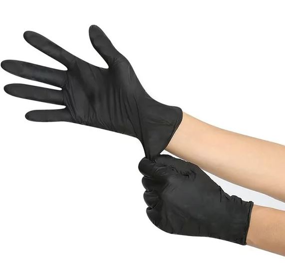 GUANTE NEGRO LATEX GR CJ C/100