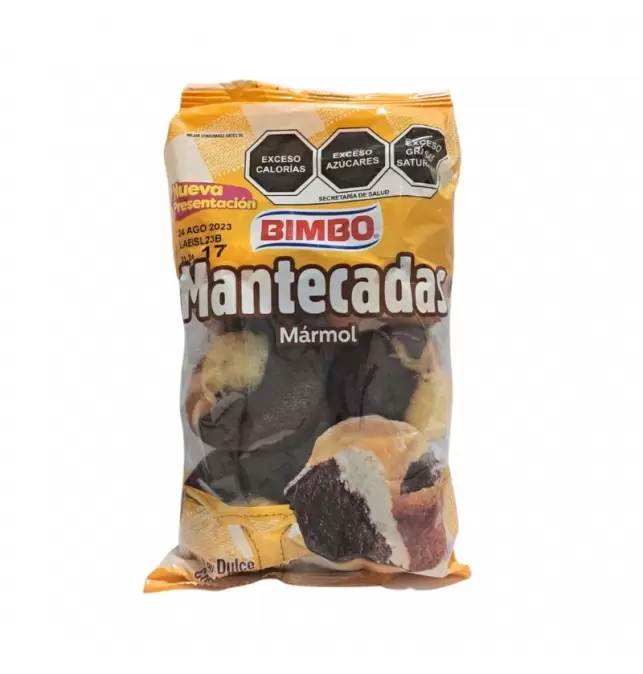 BIMBO MANTECADAS MARMOL C/6