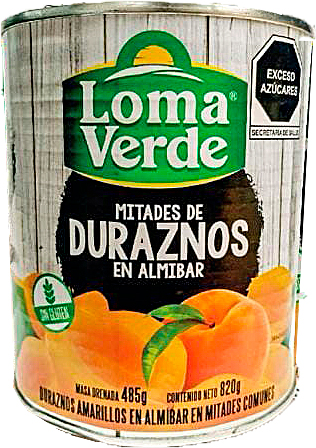 DURAZNOS MITADES LOMA VERD 820