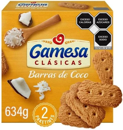 GALLETAS BARRAS DE COCO 634GR