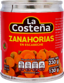 [3016400] ZANAHORIAS COSTENA 220GR.