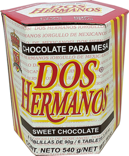 [0128015] CHOCOLATE DOS HERMANOS PQT.C/6