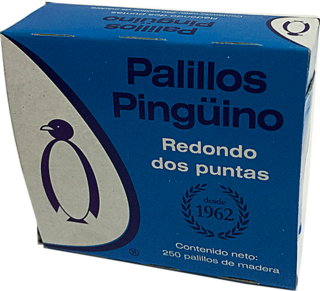[0150001] PALILLOS PINGUINOS CAJA C/250