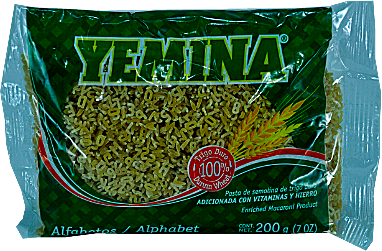 [3016660] YEMINA ALFABETO     SOPA 200GR