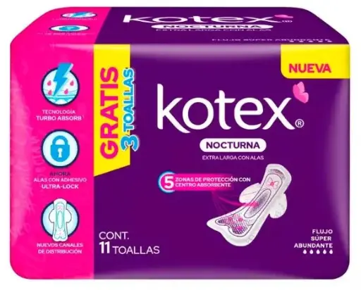 [3029846] KOTEX NOCTURNA C/8+3