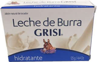 [3019785] JABON LECHE BURRA GRISI 125G