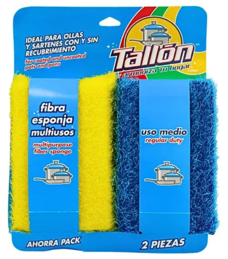 [3030979] FIBRA TALLON C/ESPONJA C/2